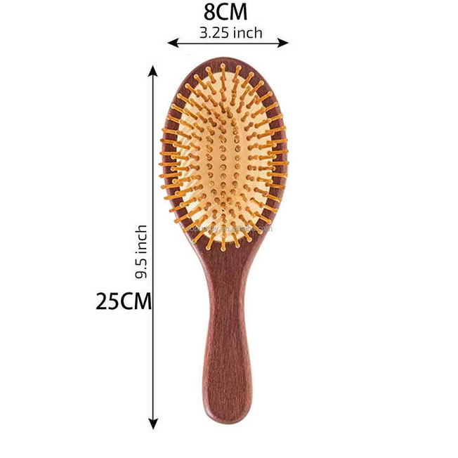 Red Sandalwood Paddle Hairbrush – Oval