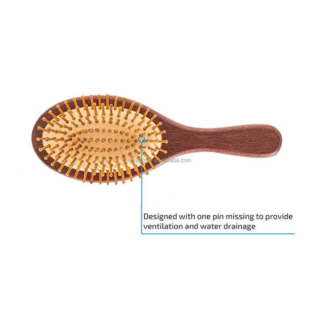 Red Sandalwood Paddle Hairbrush – Oval