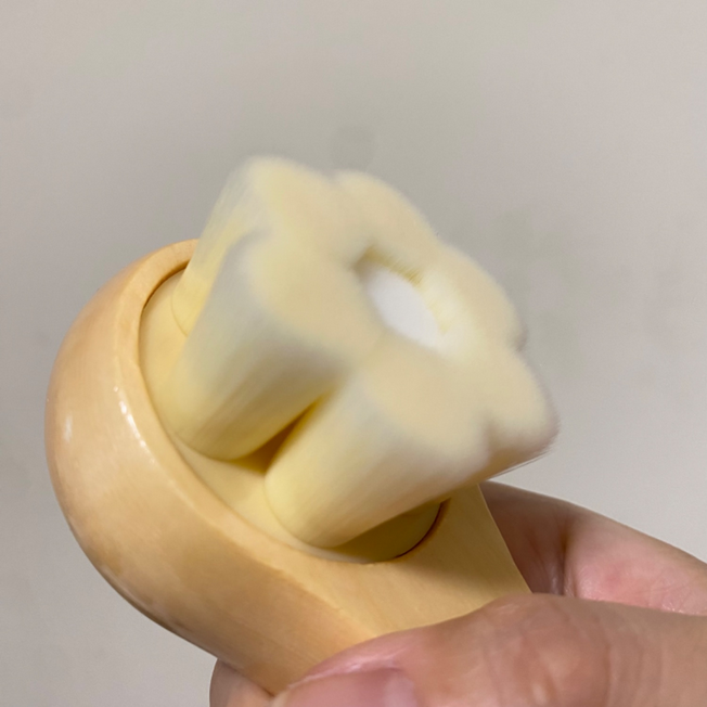 Wooden cleansing brush