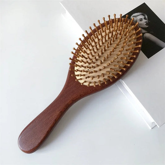 Red Sandalwood Paddle Hairbrush – Oval