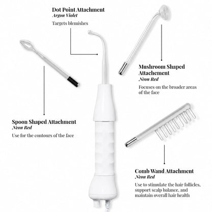 Portable High Frequency Therapy Device for Hair & Skin