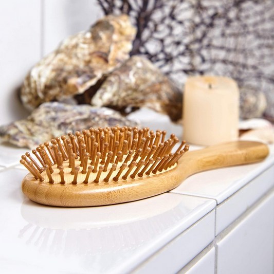 Natural Bamboo Hair Brush - Oval