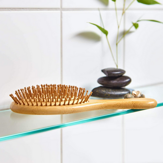 Natural Bamboo Hair Brush - Oval