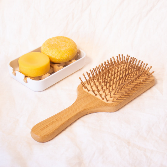 Natural Bamboo Hair Brush - Square