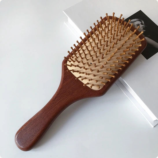 Red Sandalwood Paddle Hairbrush – Square
