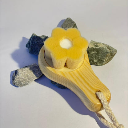 Wooden cleansing brush